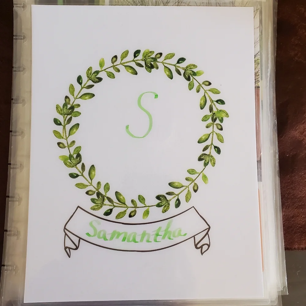 Hand made cover for your Classic size Disc Bound Planner Samantha